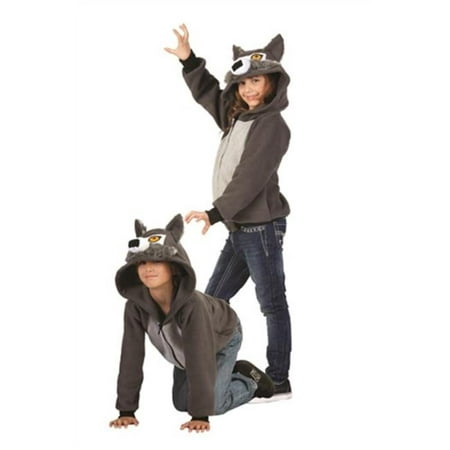 Rg Costumes 40521-L Kids Wolf Hoodie Child Costume -