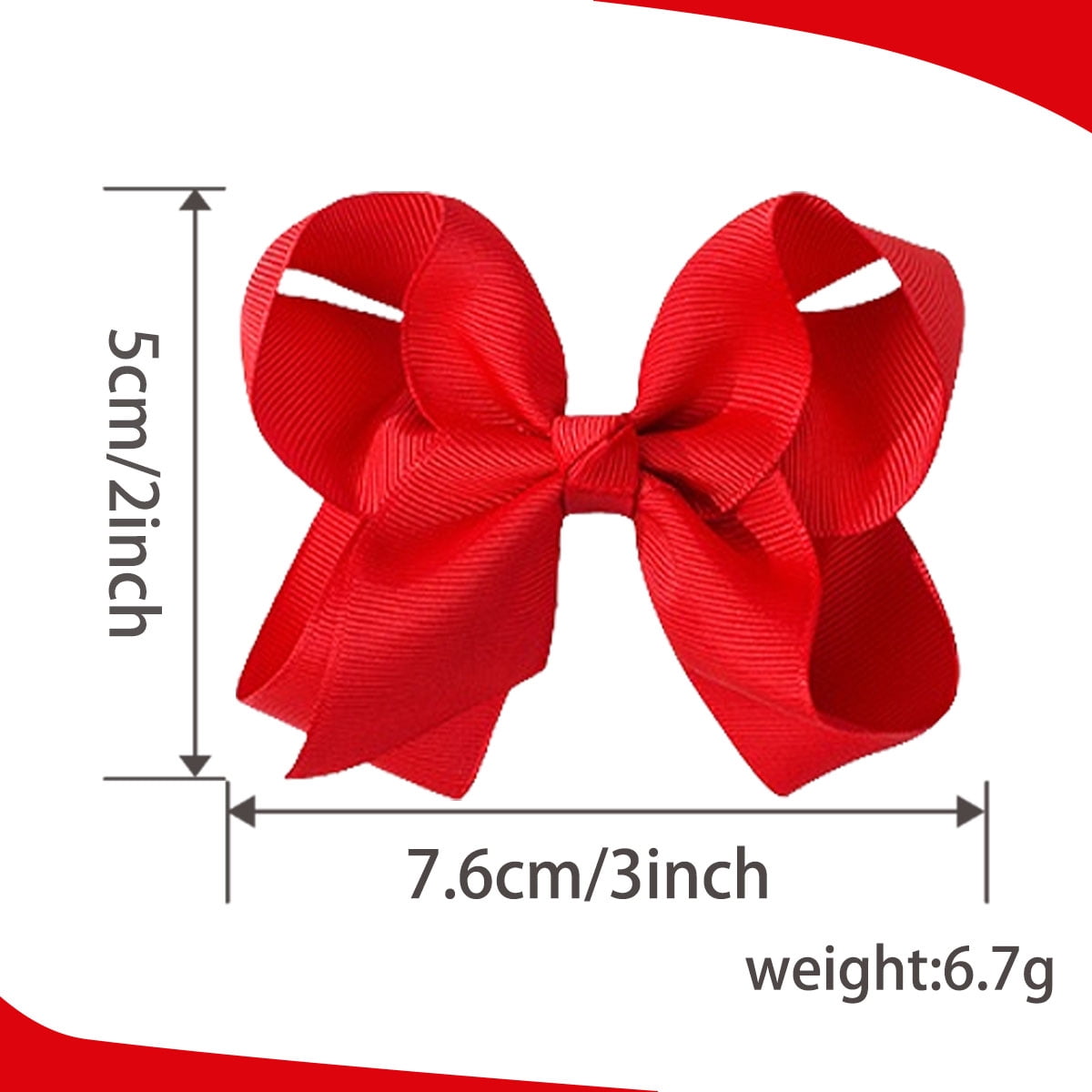 JoyBowie 24pcs 3inch Multi-Color Ribbon Hair Bows for Girls Daily Party School Hairstyling