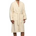 thumbnail image 1 of Superior Egyptian Cotton Unisex Terry Cotton Bath Robe Ivory  Large, 1 of 1