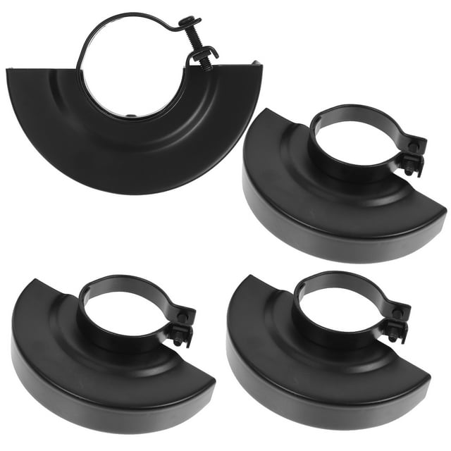 BRIGHTFUFU 4pcs Angle Grinder Dust Shroud Black Tungsten For Construction Site Prolong Life