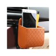 thumbnail image 1 of Bolsa de almacenamiento para el respaldo del asiento del coche, elegante, marrón, 1 of 3
