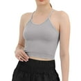 thumbnail image 2 of Sngxgn Women's Lace Tank Tops V Neck Camisole Soft Spaghetti Strap Cami Tops Loose Pajama Tops(Grey,S), 2 of 6
