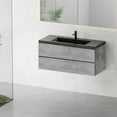 thumbnail image 4 of Modern 48" Floating Vanity, Black Quartz Sink | Maximize Bathroom Space | Comfortable Daily Use with Quiet Hinges, 4 of 4