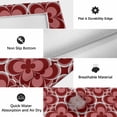 thumbnail image 6 of Red Boho Outdoor Rug for Patio/Deck/Porch, Non-Slip Large Area Rug 5 x 8 Ft, Vintage Country Ethnic Abstract Flowers Art Indoor Outdoor Rugs Washable Area Rugs, Reversible Camping Rug Carpet Runner, 6 of 8