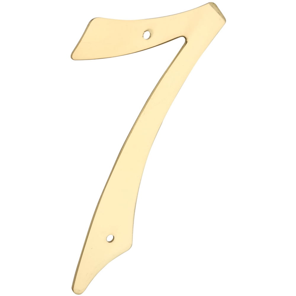 NEW Deadstock Vintage 4" Solid Brass House Number #8 Modern Hy-ko Eight w/ Nail NEW Deadstock Vintage 4" Solid Brass House Number #8 Modern Hy-ko Eight w/ Nail