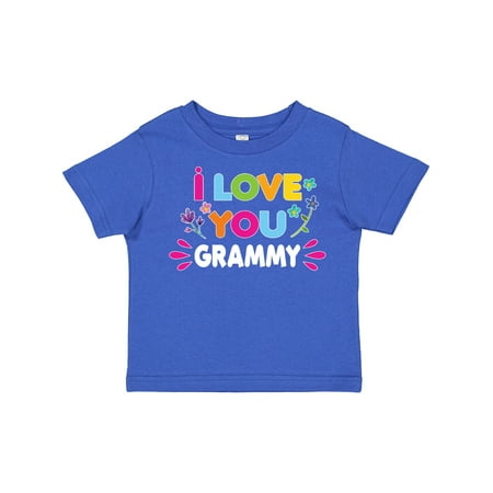 

Inktastic I Love You Grammy with Flowers Gift Toddler Toddler Girl T-Shirt