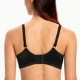 thumbnail image 3 of MELENECA Women's Full Coverage No Padding Plus Size Minimizer Underwire Bra Black 40B, 3 of 5