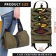 thumbnail image 3 of Bolsa de herramientas multifuncional, organizador enrollable resistente con múltiples bolsillos para tornillos y clavos, portátil y duradera para electricistas, jardineros y proyectos de, 3 of 7
