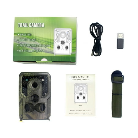 RONSHIN Outdoor Trail Camera Wildlife Camera With Night Vision Motion Activated Trail Camera