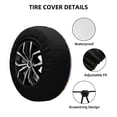 thumbnail image 2 of Goofa Cartoon Avocados Pattern Universal Tire Cover for Jeep, SUV, Truck, and Trailer – Waterproof, UV-Resistant,Easy to Install, Fits 14"-17" Tires-16 inch, 2 of 6