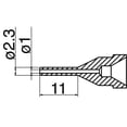 thumbnail image 2 of Boquilla desoldadora Hakko N61-12 de 1,0 mm de largo para FR-4101, FR-301, 2 of 7