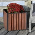 thumbnail image 3 of Grapevine Slat Wood Planter, Rectangular, 23.6IN, 3 of 7