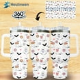 thumbnail image 4 of Tumbler 40Oz With Handle For Women, Men - Fall Cup, Spirit Halloween Cup For Mom, Sister - Halloween Kitchen Decor, Ghost Tumbler, Funny Spooky Gift For Friend, Coworker (Cute Boo & Book), 4 of 6