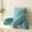 Blue, variant on Reading Pillow with Built-in Armrests & Pocket, Bed Backrest Pillow for Reading, Resting, or Semi-Reclining, Provides Back Support for Adults