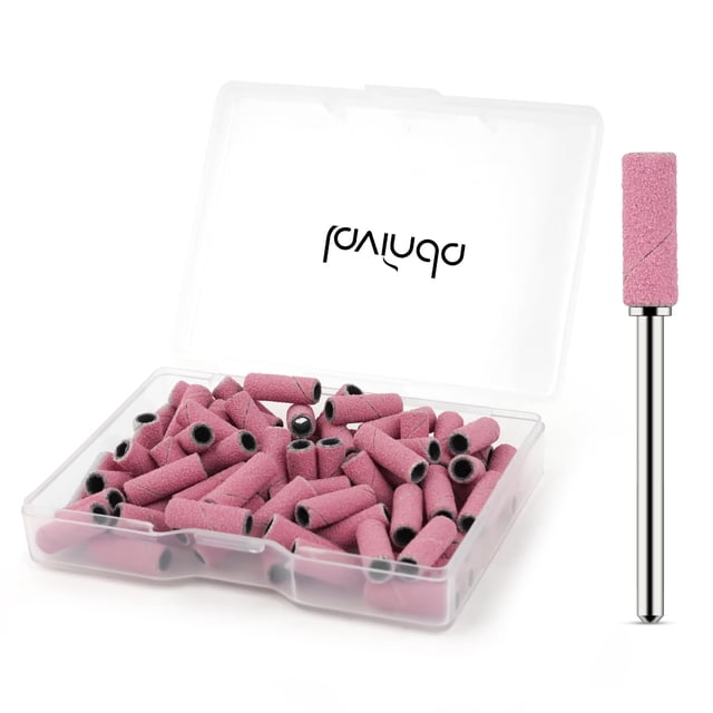 Broca para uñas Liding Bands, 80 unidades, Lavinda, grano 180, rosa