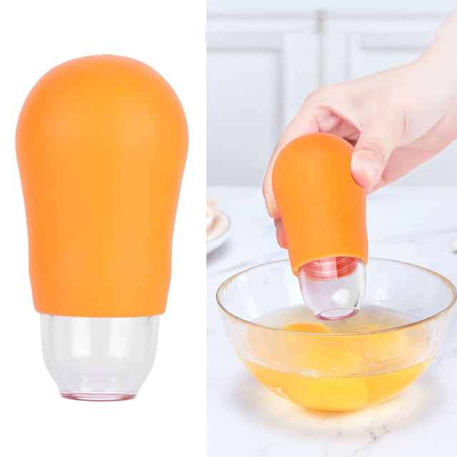 Silicone Yolk Seperator Portable Orange Anti Slip Yolk Extractor Kitchen Gadgets Cooks Bakers Cholesterol Weight Observers ANGGREK Otros