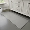 thumbnail image 5 of FEELHOME Bathroom Rug Non Slip Absorbent Bath Mat Woven Quick Dry Machine Washable Bathroom Mat with Rubber Backing Ultra Thin Bathroom Rugs Fit Under Door 16"x24" Gray, 5 of 8