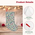 thumbnail image 4 of Lsque Rose Flowers Pattern 18 Inch Christmas Stockings, Festive Holiday Stocking for Christmas Decorations Holiday Decor, 4 of 8