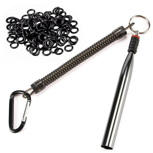 Wacky Worm Rig/ Tool&100Pcs O Rings Kits For Soft Baits /Lures Fishing Accessories Aluminium /Preservation Soft Bait
