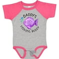 thumbnail image 3 of Inktastic Daddy's Fishing Buddy with Cute Purple Fish Boys or Girls Baby Bodysuit, 3 of 5