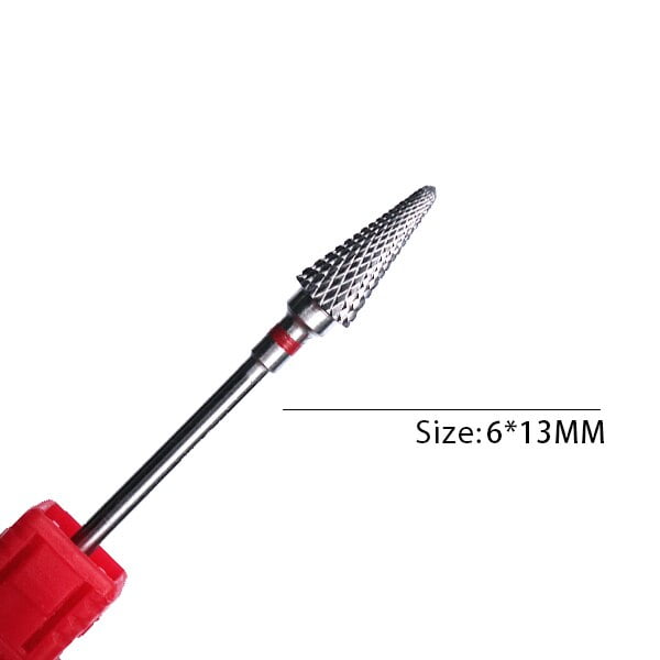 Broca de carburo de tungsteno para uñas, fresa giratoria para manicura y pedicura, 1 unidad