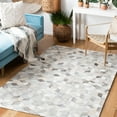 thumbnail image 2 of SAFAVIEH Studio Leather Wade Geometric Area Rug, Ivory/Grey, 3' x 5', 2 of 8