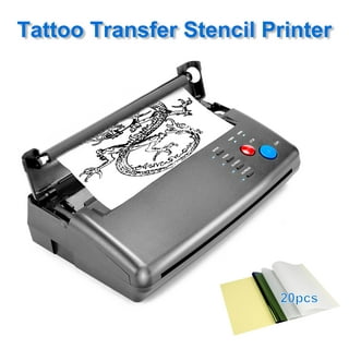 Life Basis Tattoo Stencil Transfer Machine Thermal Tattoo Kit Copier Printer and Permanent Tattoos Free 10pcs Transfer Paper Silver