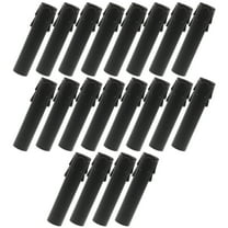 Luxshiny 20Pcs Black Plastic Candle Sleeve Covers for Chandelier Light Fixtures Decorative Replacement