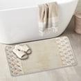 thumbnail image 2 of Zahari Home Seraphina Bathroom Rug Luxury Bath Rug Washable Beautiful Shower Mat Unique Design Stylish White Bath Bath Rug Shower Tub Decor, 2 of 3