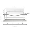 thumbnail image 7 of KINCMAX Shower Caddy Shampoo Holder Organizer Adhesive Bathroom Shelf Stainless Steel, 7 of 7