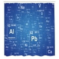 thumbnail image 3 of Ambesonne Science Shower Curtain, Tv Show Theme Chemistry, 69"Wx84"L, Blue and White, 3 of 5