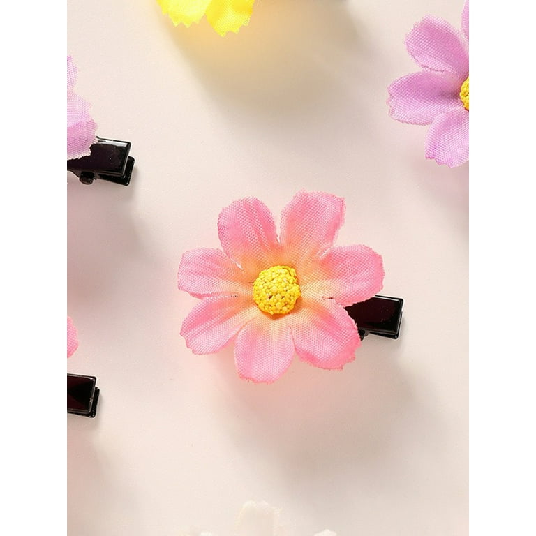 10pcs Daisy Flower Hairpin Hair Accessories For Women