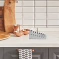 thumbnail image 4 of RUNROTOO Organizador De Portavasos De Acero Inoxidable Plateado Con Para Cocina Y Oficina, 4 of 8