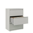 thumbnail image 5 of Hirsh 30 Inch Wide 3 Drawer Metal Lateral File Cabinet for Home and Office, Holds Letter, Legal and A4 Hanging Folders, Gray, 5 of 6
