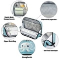 thumbnail image 4 of Vertical Pencil Case Pencil Bag Pencil Cases Large Capacity Storage Pencil Box Paintbrush Box Office Supplies Box Cartoon Blue Jellyfish, 4 of 7