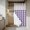 Purple, variant on Orange Plaid No Hook Shower Curtain Waterproof,Bathroom Curtains with Snap in Liners and See Through Top Window,Gradient Geometric Buffalo White Checkered Hotel Bathtub Curtains Shower 72"Wx84"L