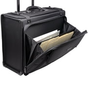 Alpine Swiss Rolling Briefcase Laptop Bag For Men Women Hard Side Catalog Case Wheels Legal Dividers Lawyer Attache Case Carry-On Business Travel Bag