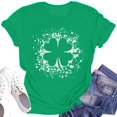 thumbnail image 3 of St Patricks Day Shirt Women Short Sleeve Round Neck Loose Soft Printed Summer Tops, 3 of 3