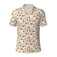 thumbnail image 2 of Daiia Colorful Autumn Pattern Men’s Polo Shirts,Solid Deck Shirt,Classic Fit, Breathable Cotton Polo for Casual and Sport Wear-Medium, 2 of 7