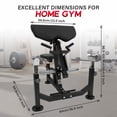 thumbnail image 7 of HeeH Preacher Curl Bench: Bicep Training Station for Barbell & Dumbbell Workouts with Lifting Weights Home Gym Equipment Black, 7 of 7