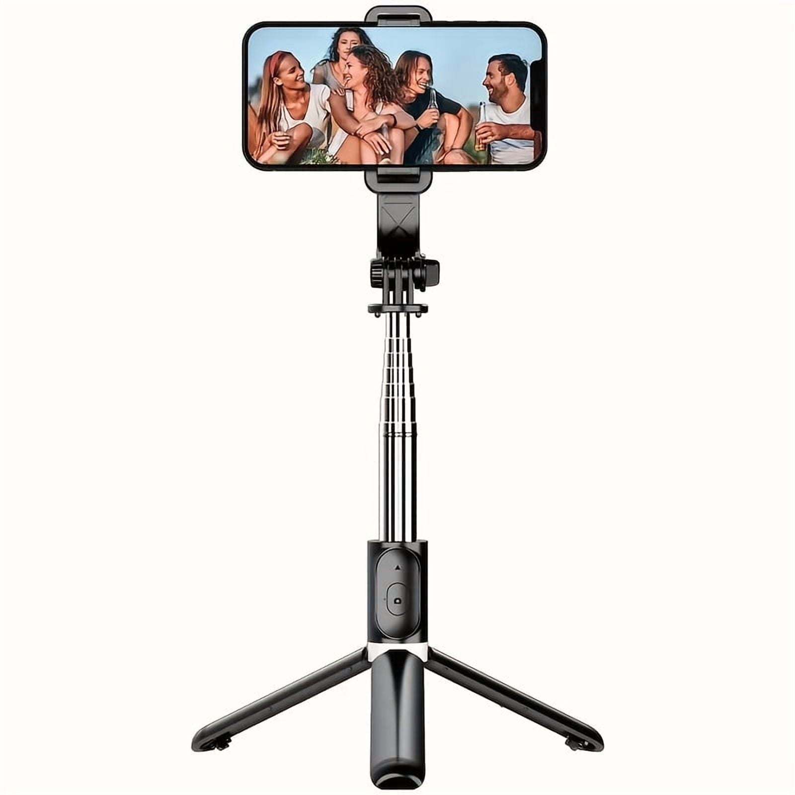 HPQ 40-Inch Mobile Phone Selfie Stick Tripod, A Stable Floor Stand Specially Designed For Live Streaming, With A Wireless Remote Control That Can Rotate 360°, Suitable For Smart Phones.