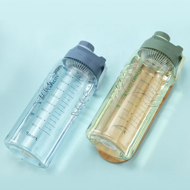 Bouteille d'Eau de Sport en Plastique de 2200 ml Résistante aux Hautes Températures avec Collation des Grades et Filtre Intégré, Design Moderne Minimaliste pour Utilisation Extérieure/entraînement, Logo Personnalisé Offert comme Cadeau Promotionnel (Coffee Red 2038)