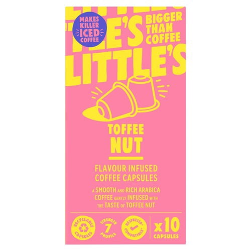 Little's Toffee Nut Nespresso Compatible Capsules, 10 pods per pack, British Import (Pack of 3)
