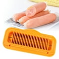 thumbnail image 3 of 1Pcs Multifunctional Safe Healthy Ham Cutter, Hot Dog Cutter, Stainless Steel Material For Various Kitchen Needs Cut Sausages, Hot Dog, Ham Sausage, 3 of 8