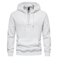 thumbnail image 1 of Gibobby Sudadera polar hombre Sudaderas con capucha para hombre talla grande ajuste holgado holgadas para invierno(Blanco,CH), 1 of 3