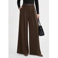thumbnail image 2 of PRETTYGARDEN Womens Fall Wide Leg Trousers High Elastic Waist Loose Pleated Long Flowy Palazzo Work Pants with Pockets, 2 of 6