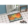 thumbnail image 2 of Carolines Treasures 6052MAT Fish - Kissing Fish Door Mat Indoor Rug or Outdoor Welcome Mat 18X27 Doormat 27"L x 18"W, 2 of 2