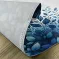 thumbnail image 4 of Ambesonne Blue Place Mats Set of 4, Diagonal Watercolor Leaves Art, Standard Size, Teal Blue and White, 4 of 5