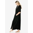 thumbnail image 3 of Dreams & Co. Women's Plus Size Long French Terry Zip-Front Robe (Petite Available), 3 of 6