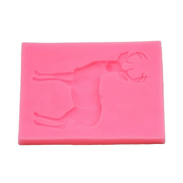 Molde De Silicona Con Forma De Ciervo Navideño Para Decorar Pasteles, Galletas Y Chocolates. Herramientas Para Pastelería.